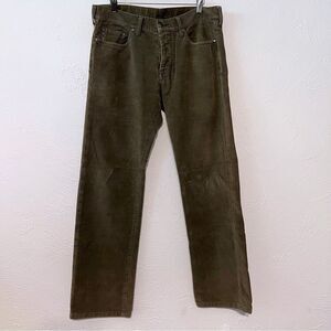 Armani Exchange Mens Brown Striped Corduroy Style Pants Size 31 Actual 34X30